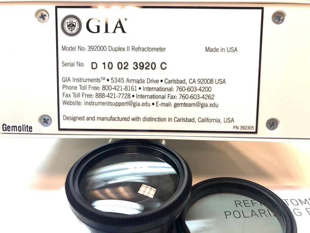 Duplex II Refractometer with Polarizing Filter, RI Liquid & Dust Cover