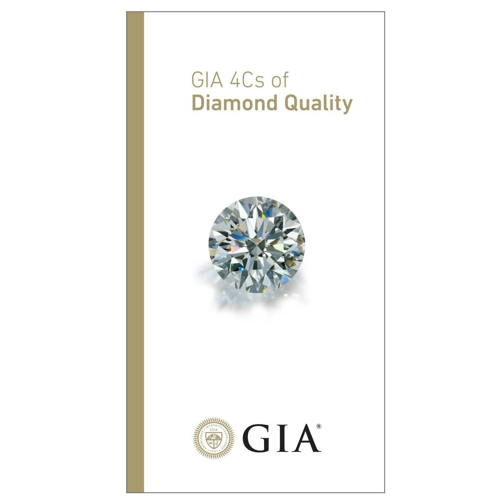 GIA 4Cs of Diamond Quality brochure front with diamond and GIA logo