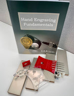 Image of the "Hand Engraving Fundamentals" course tool kit parts.