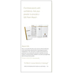 7 Pearl Value Factors brochure panel, featuring text "Purchase Pearls with confidence" and "About GIA" section