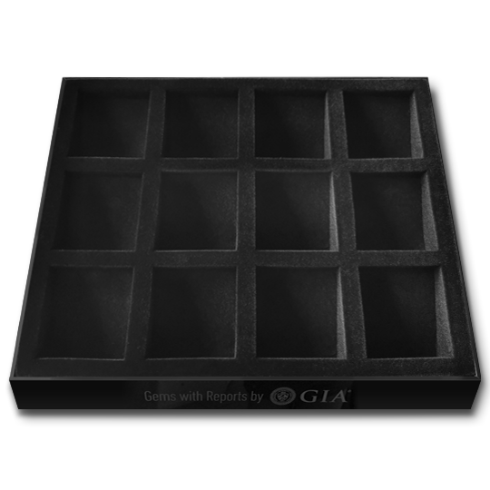 Empty GIA loose cases display tray