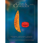 Cover of Gems & Gemology Winter 2010 issue, featuring multifaceted yellow and orange gemstones