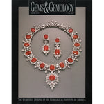 Cover of Gems & Gemology Fall 1992 issue, featuring red and silver gemstone necklace