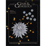 Cover of Gems & Gemology Fall 2001 issue, featuring diamonds and diamond encrusted flower art