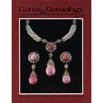 Cover of Gems & Gemology Winter 1987 issue, featuring pink and silver jewelry