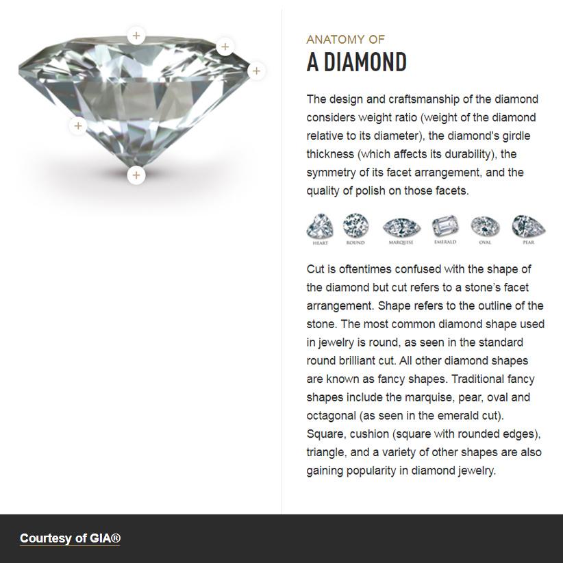 4Cs Diamond Anatomy GIA Store