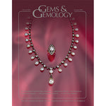 Cover of Gems & Gemology Summer 2010 issue, featuring pearl and gemstone necklace