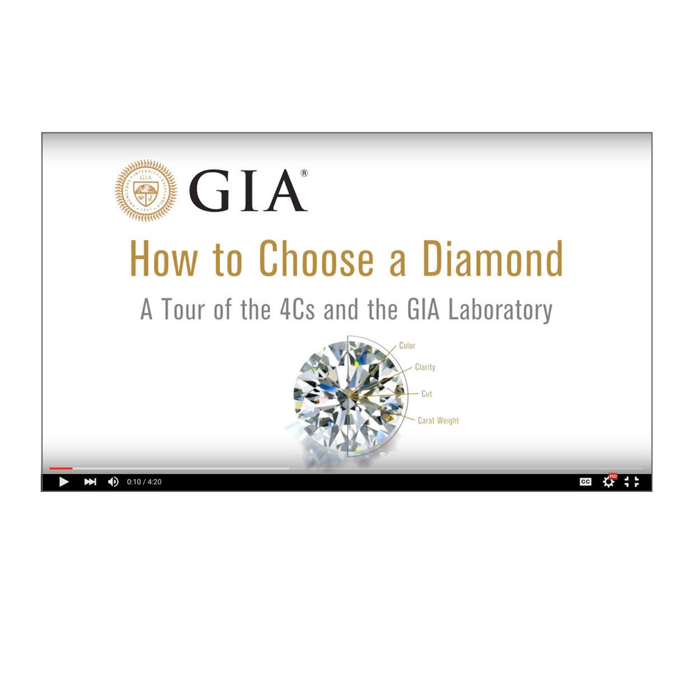 Video thumbnail, featuring heading "How to Choose a Diamond - A Tour of the 4Cs and GIA Laboratory"