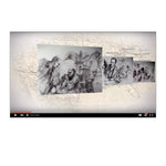 Video thumbnail, featuring historical sketches of jewelers over map of North America
