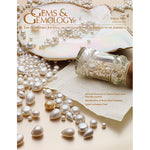 Cover of Gems & Gemology Spring 2021 issue, featuring loose natural pearls from the collection of Paspaley Pearls.