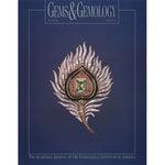 Cover of Gems & Gemology Winter 1993 issue, featuring metal leaf art object with gemstone