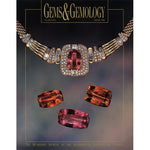 Cover of Gems & Gemology Winter 1996 issue, featuring richly colored gems and necklace