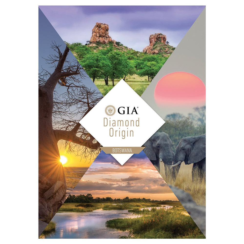 GIA Diamond Origin Report Botswana cover, featuring scenes from the Botswana wilderness 