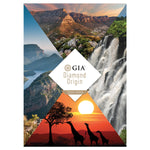 Diamond Origin South Africa brochure, featuring beautiful South African landscapes and giraffes 