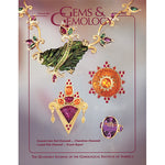 Cover of Gems & Gemology Spring 2005 issue, featuring intricate art objects made from gold and jewels