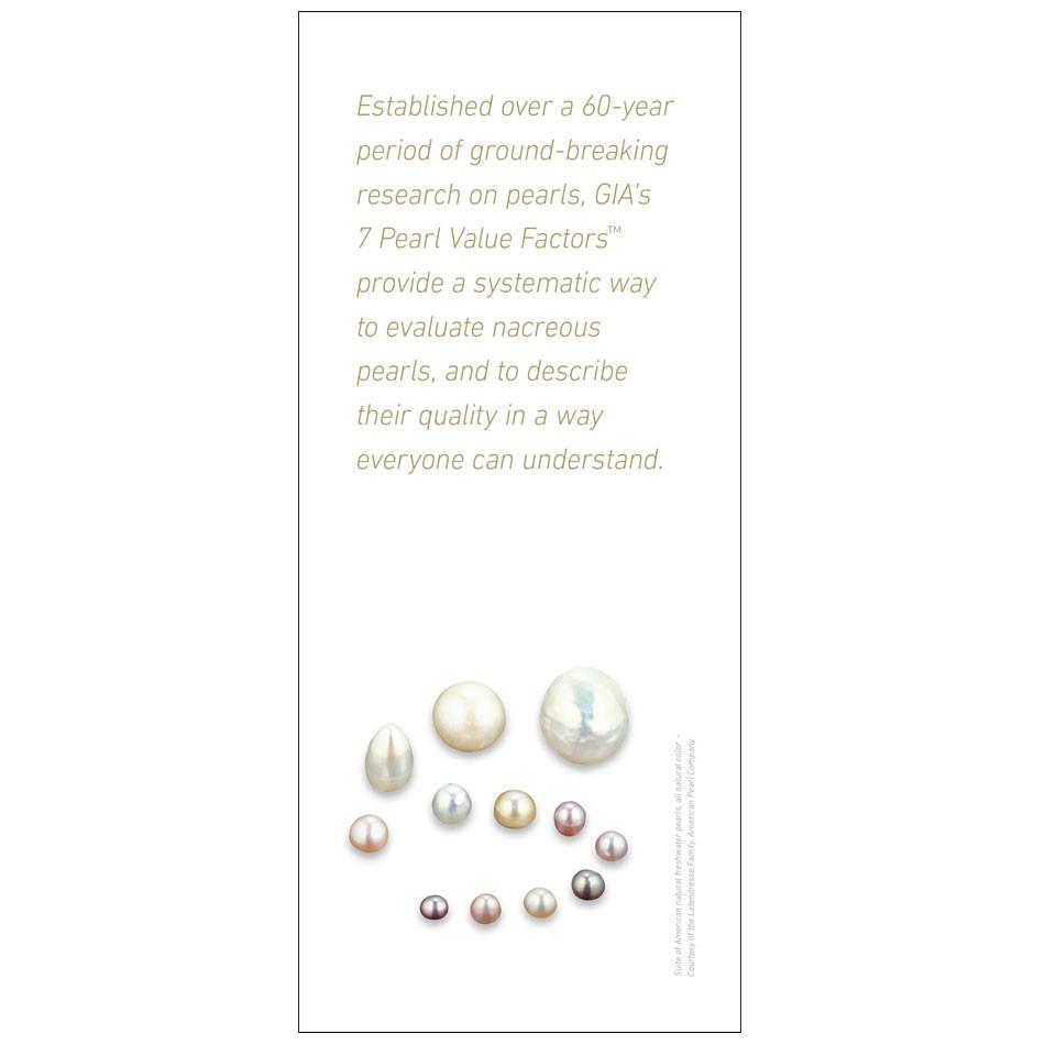 7 Pearl Value Factors brochure panel, featuring text that provides background about the value factors system